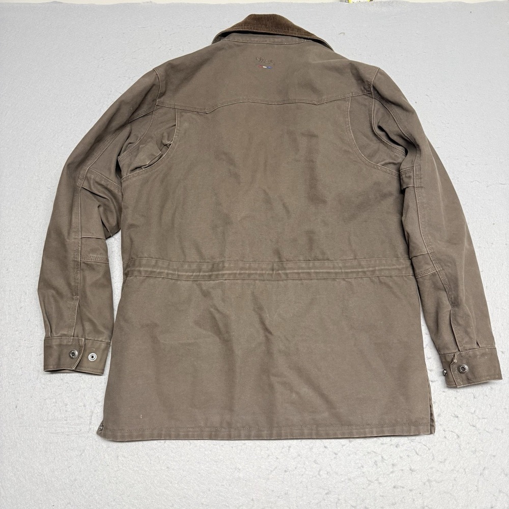 Vtg Walls Men's Medium Brown Field Barn Chore Coat Canvas Lined Corduroy Collar - Picture 12 of 15